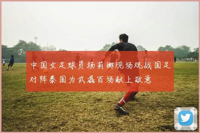 中国女足球员杨莉娜现场观战国足对阵泰国为武磊百场献上敬意